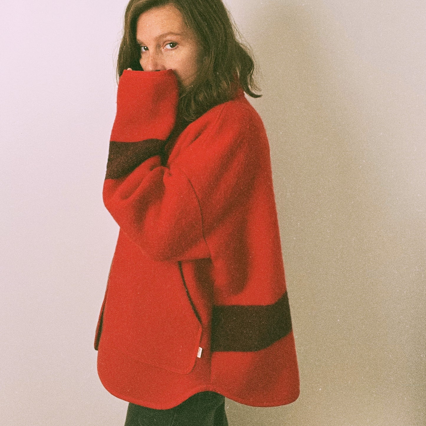Ruby Jacket - Vintage 100% Wool Blanket (L)