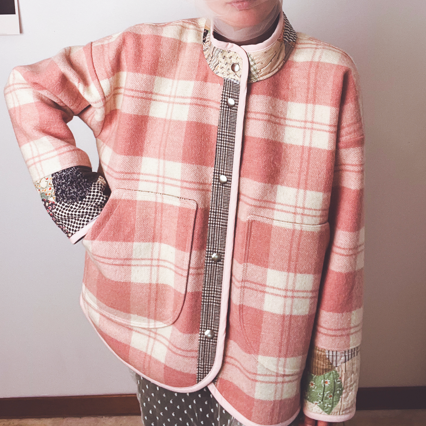 Simone Jacket - Vintage Wool and Quilt Mix (M)