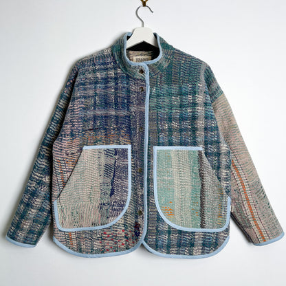 Willow Jacket - Vintage Authentic Kantha Quilt (M)