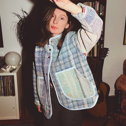 Willow Jacket - Vintage Authentic Kantha Quilt (M)
