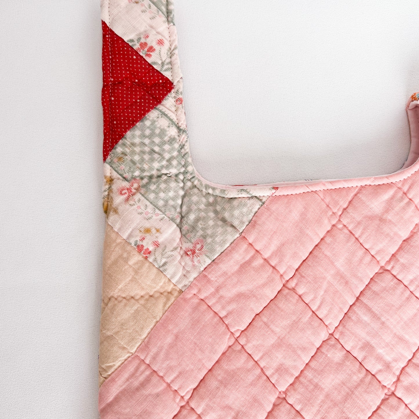 Knot Bag - Vintage 9 Patch Quilt