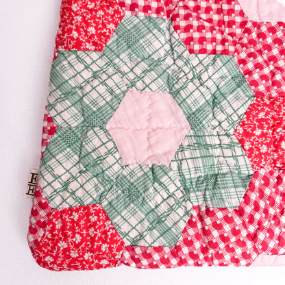 Knot Bag - 30's Grandmother's Flower Garden Quilt