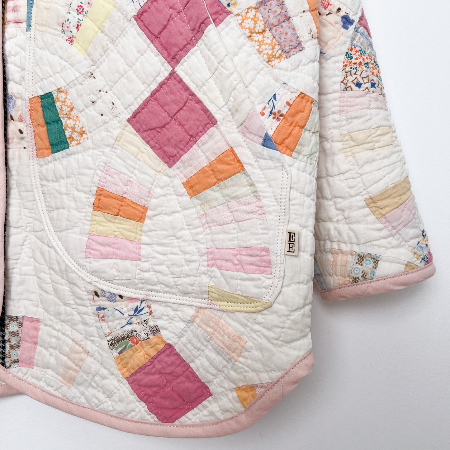 Aimee Jacket - Vintage Double Wedding Ring Quilt (M)