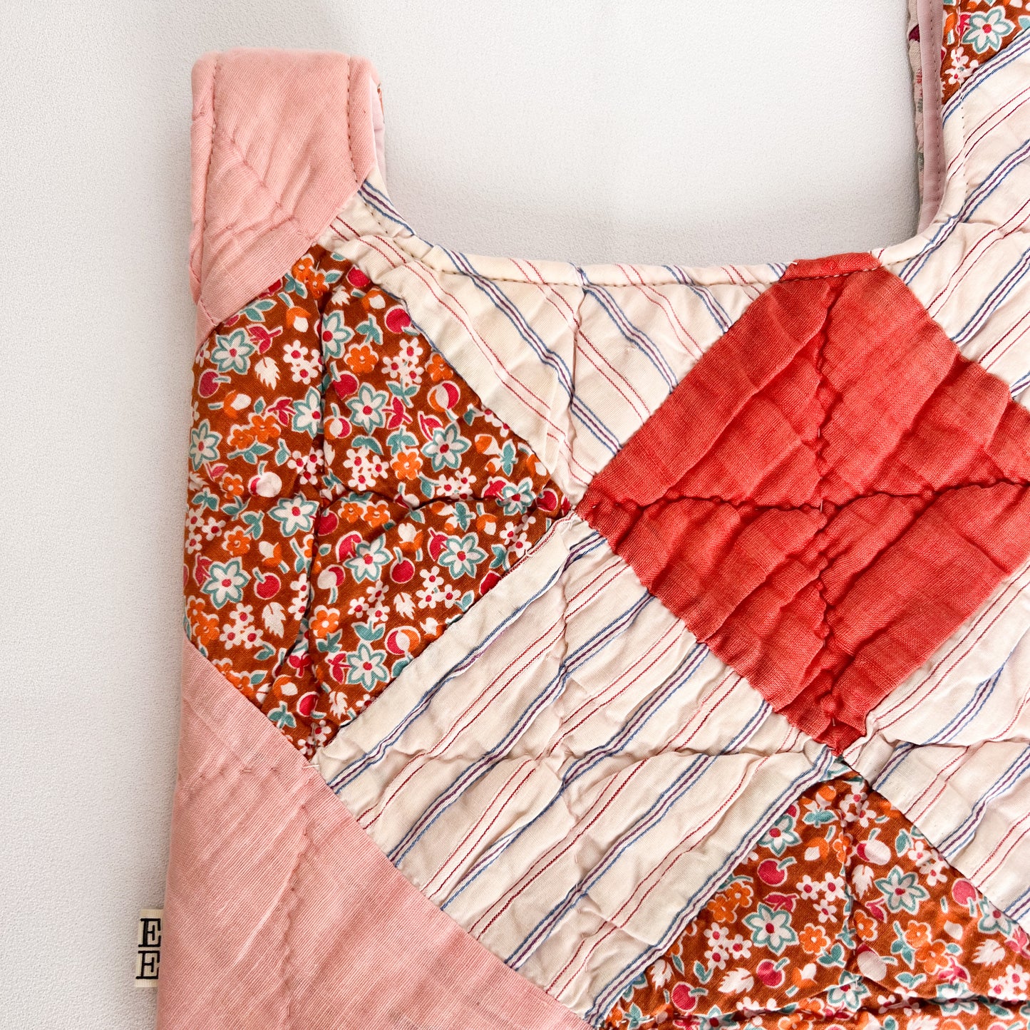 Knot Bag - Vintage 9 Patch Quilt