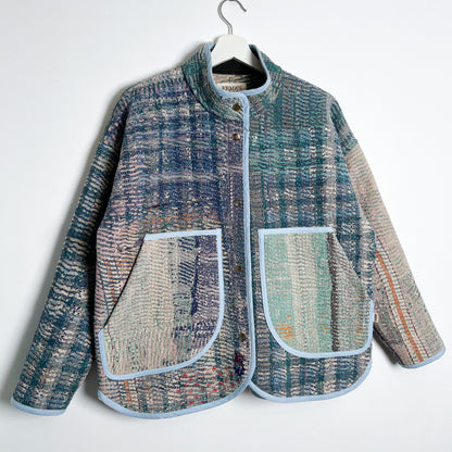 Willow Jacket - Vintage Authentic Kantha Quilt (M)
