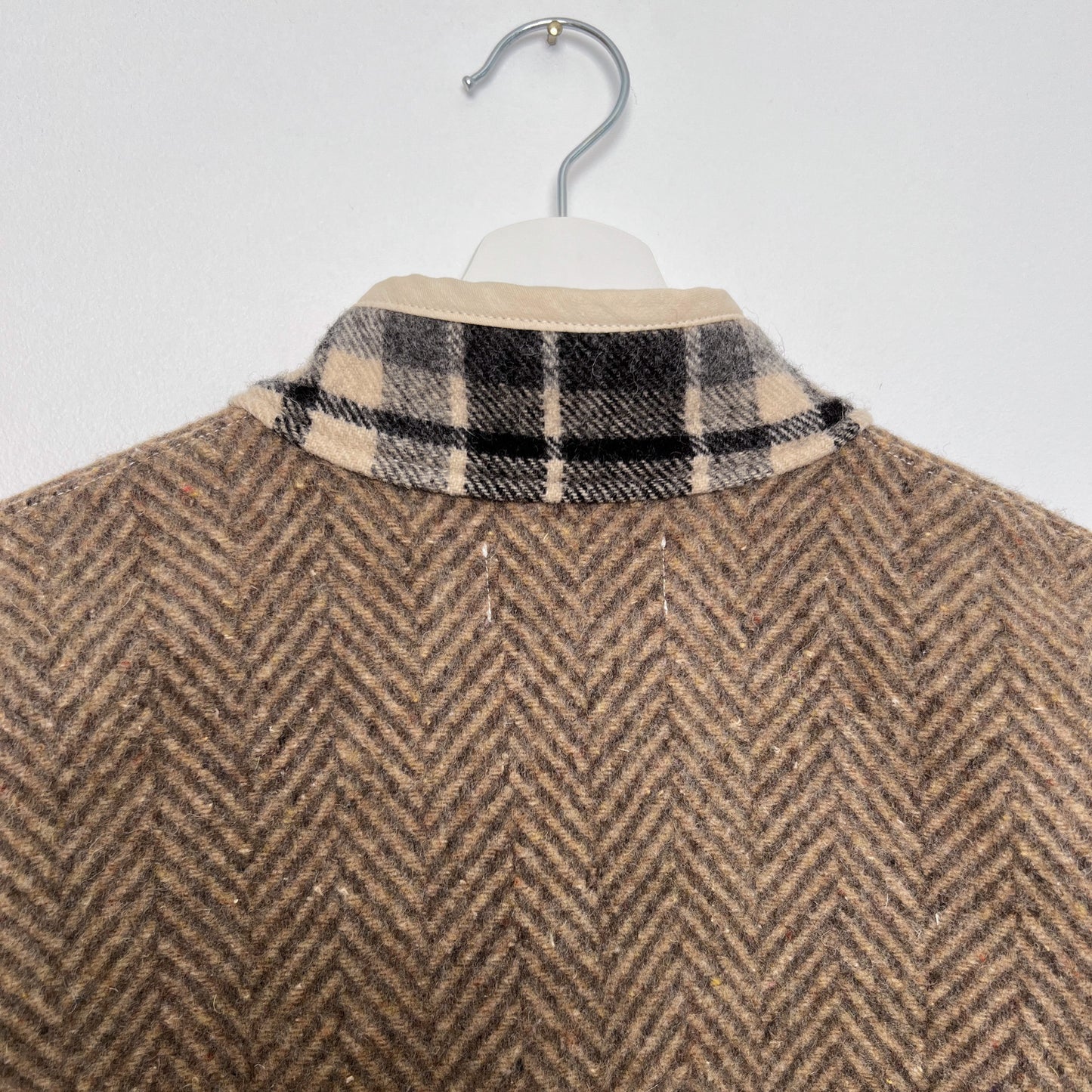 Fiona Jacket - Herringbone and Plaid Wool (S)