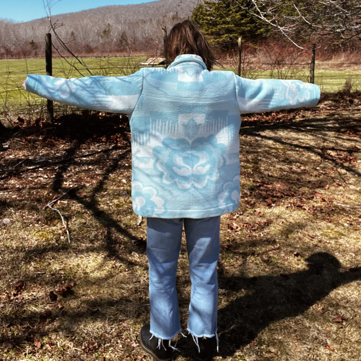 Sara Jacket - Vintage Wool Blanket (L)