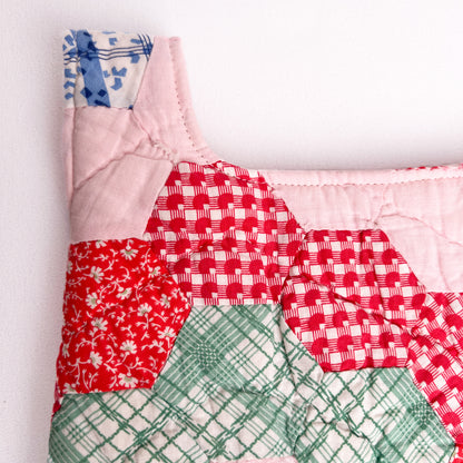 Knot Bag - 30's Grandmother's Flower Garden Quilt