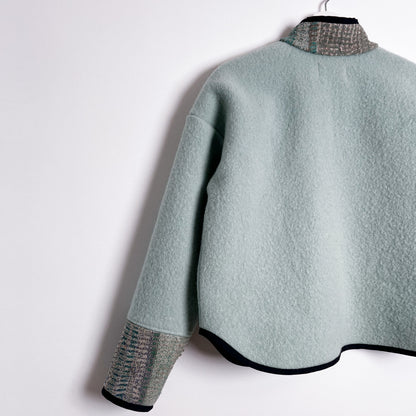 Drew Jacket - Vintage Wool Blanket/Kantha Quilt (S)