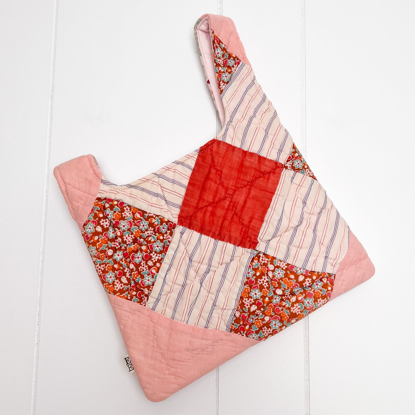 Knot Bag - Vintage 9 Patch Quilt