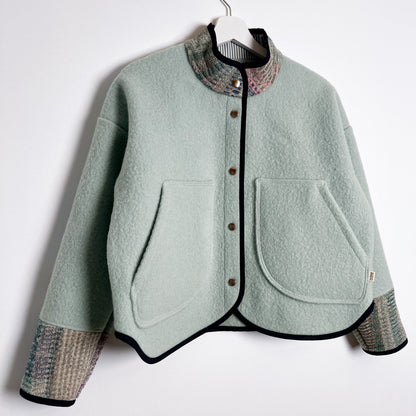 Drew Jacket - Vintage Wool Blanket/Kantha Quilt (S)