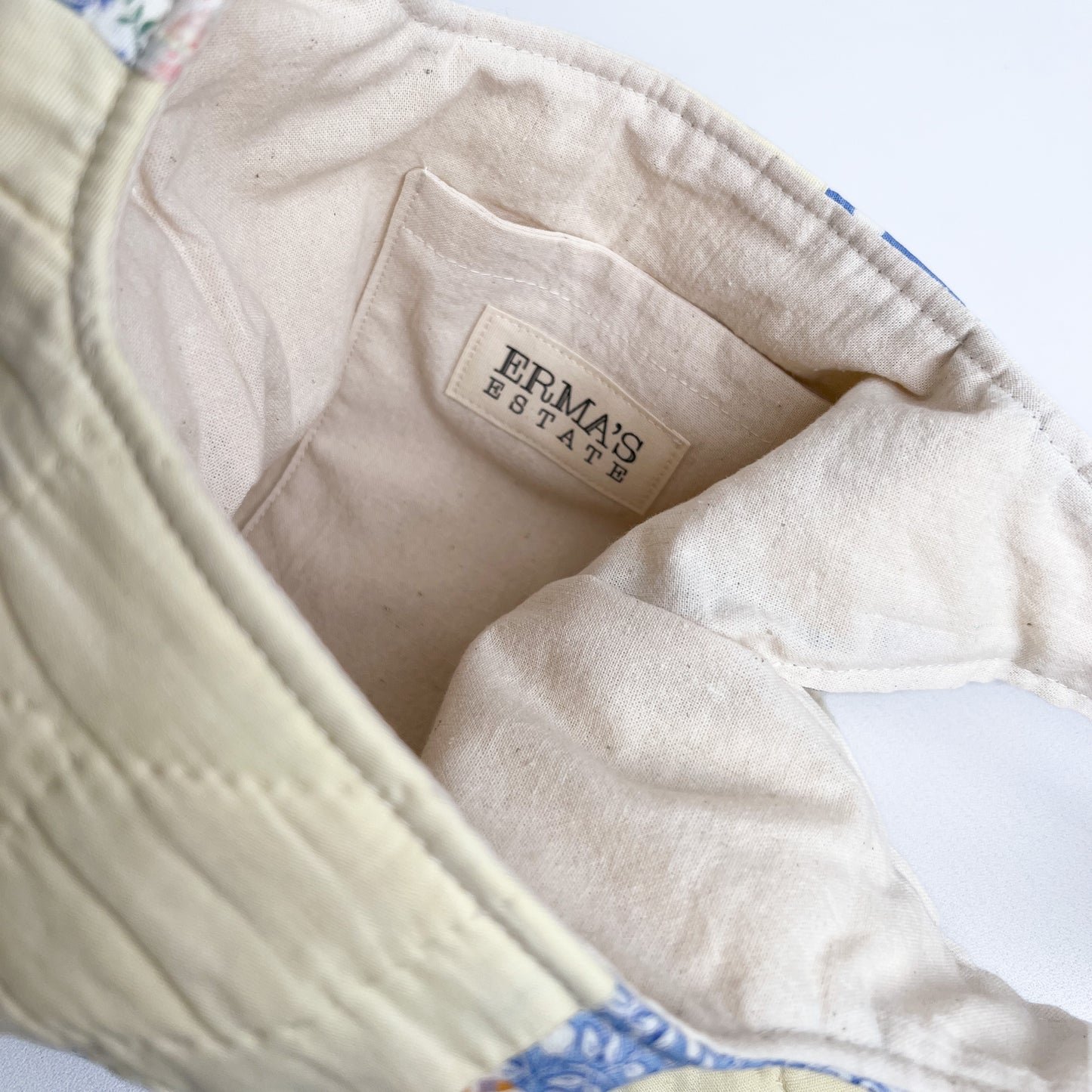 Knot Bag - Butter Yellow Vintage Quilt