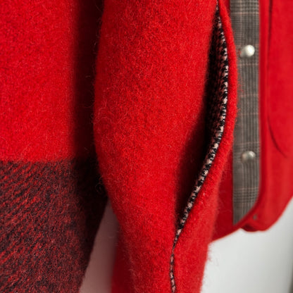 Ruby Jacket - Vintage 100% Wool Blanket (L)