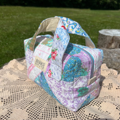 50's Era Vintage Quilt Boxbag