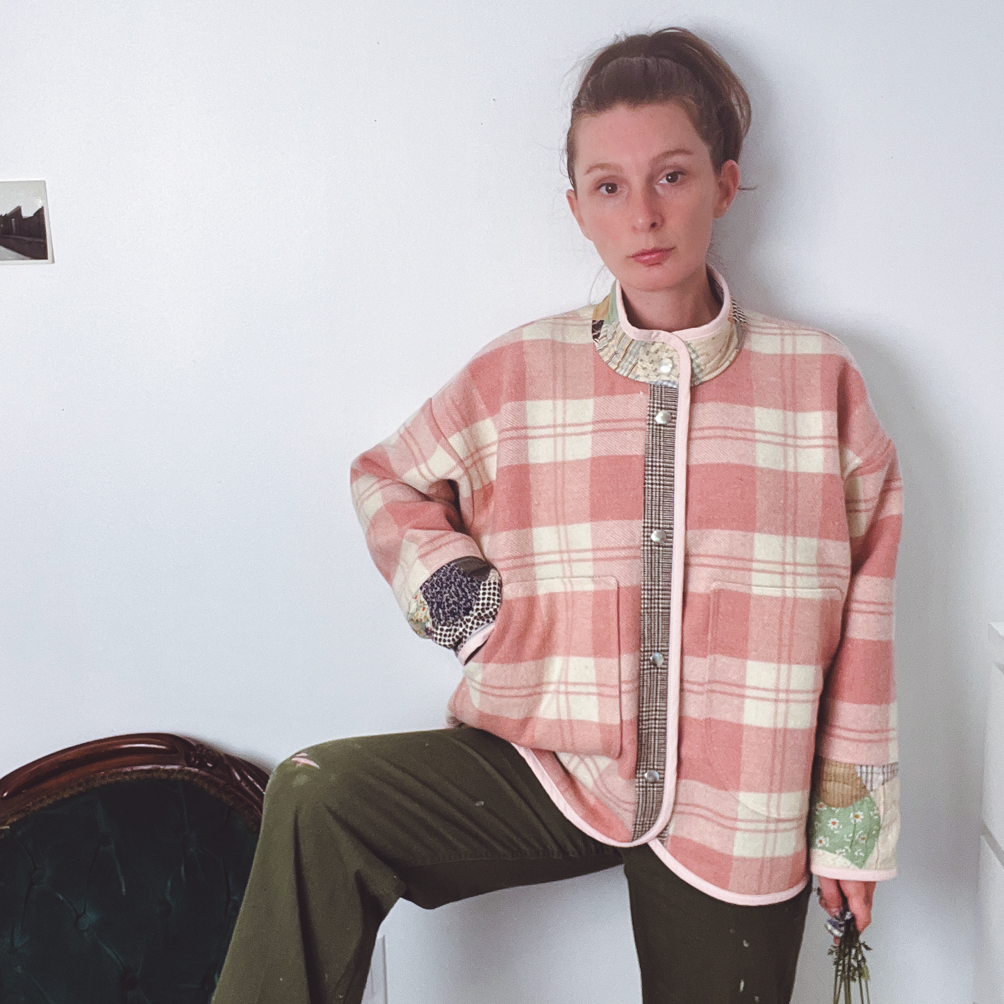 Simone Jacket - Vintage Wool and Quilt Mix (M)