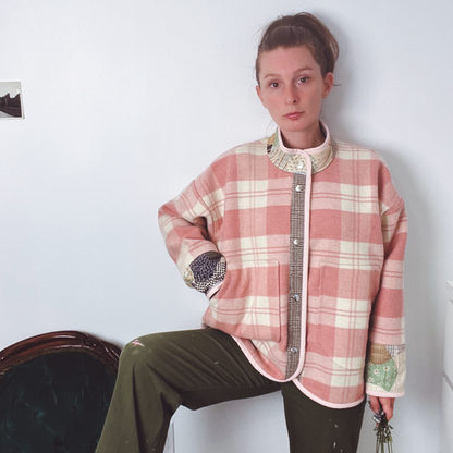 Simone Jacket - Vintage Wool and Quilt Mix (M)