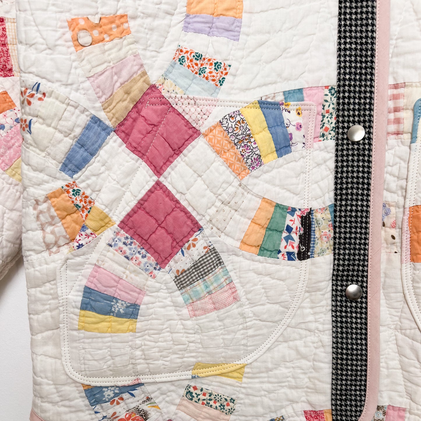 Aimee Jacket - Vintage Double Wedding Ring Quilt (M)