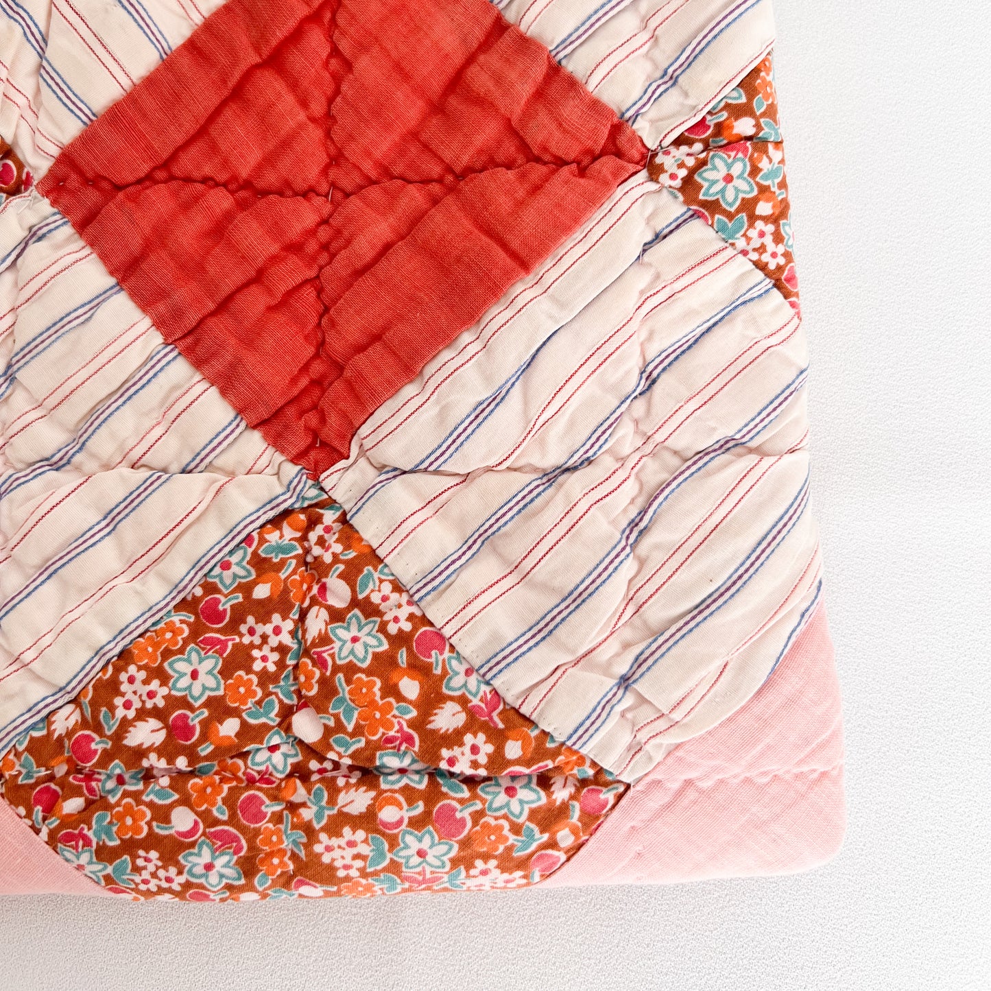 Knot Bag - Vintage 9 Patch Quilt