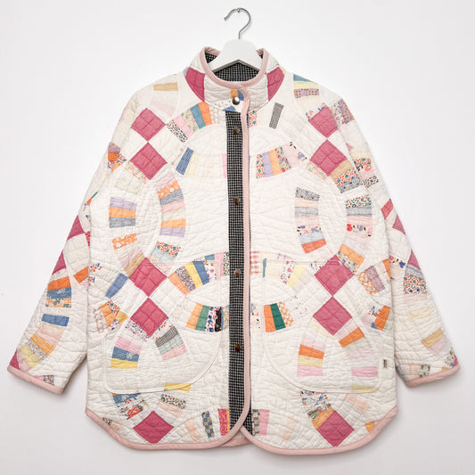 Aimee Jacket - Vintage Double Wedding Ring Quilt (M)