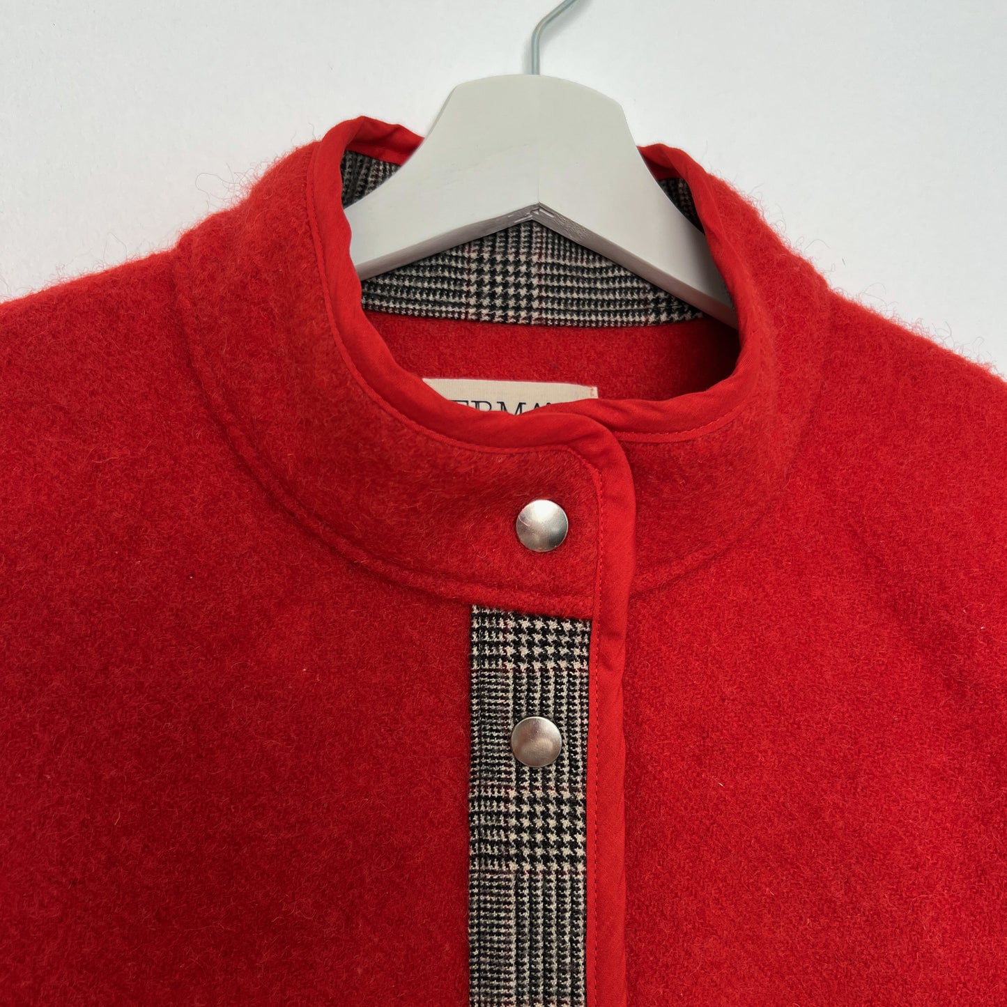 Ruby Jacket - Vintage 100% Wool Blanket (L)
