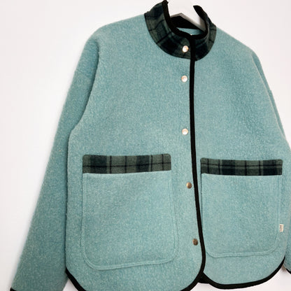 Cosette Jacket - Vintage 100% Wool Blanket (M)