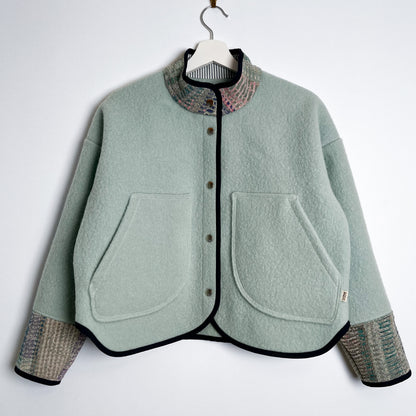 Drew Jacket - Vintage Wool Blanket/Kantha Quilt (S)