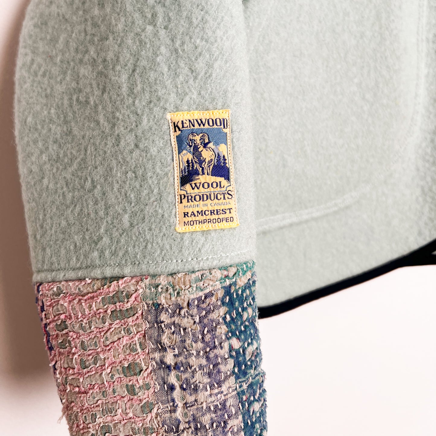 Drew Jacket - Vintage Wool Blanket/Kantha Quilt (S)