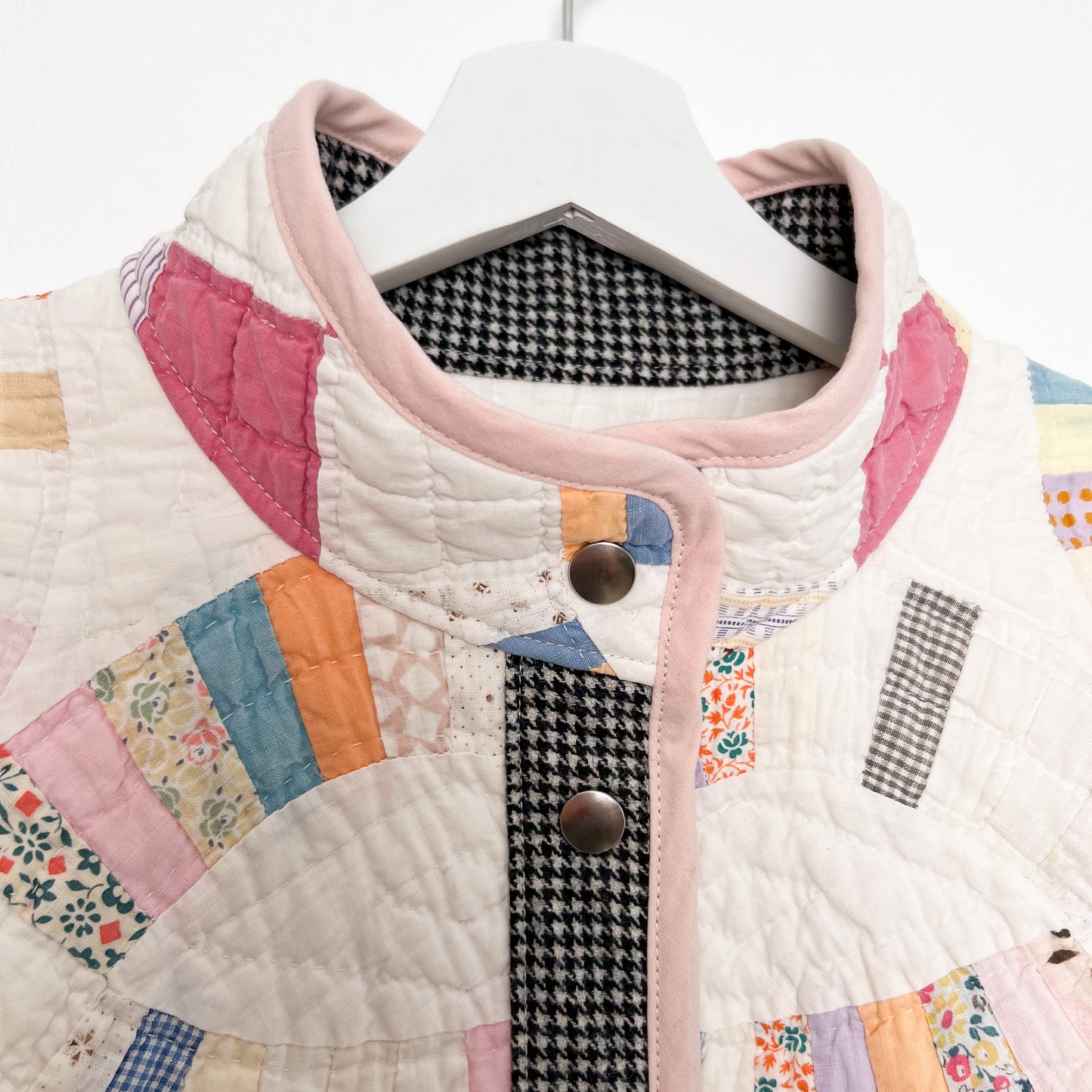 Aimee Jacket - Vintage Double Wedding Ring Quilt (M)
