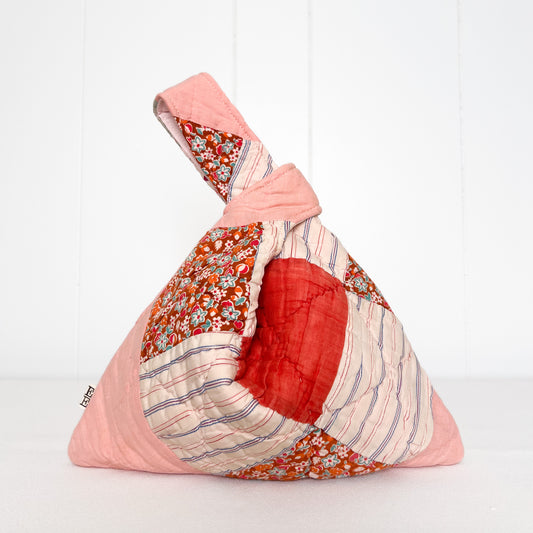 Knot Bag - Vintage 9 Patch Quilt
