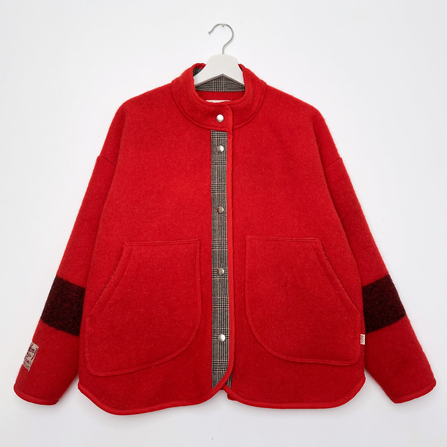 Ruby Jacket - Vintage 100% Wool Blanket (L)