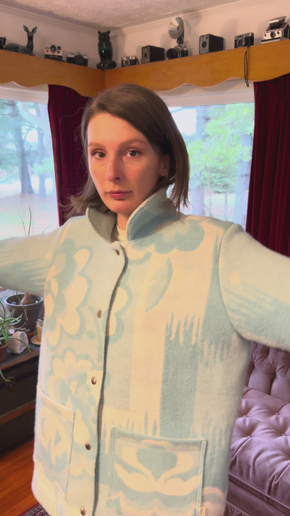 Sara Jacket - Vintage Wool Blanket (L)